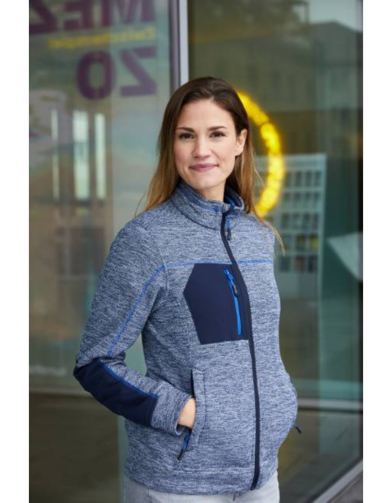 Jachetă tricotată din fleece pentru femei